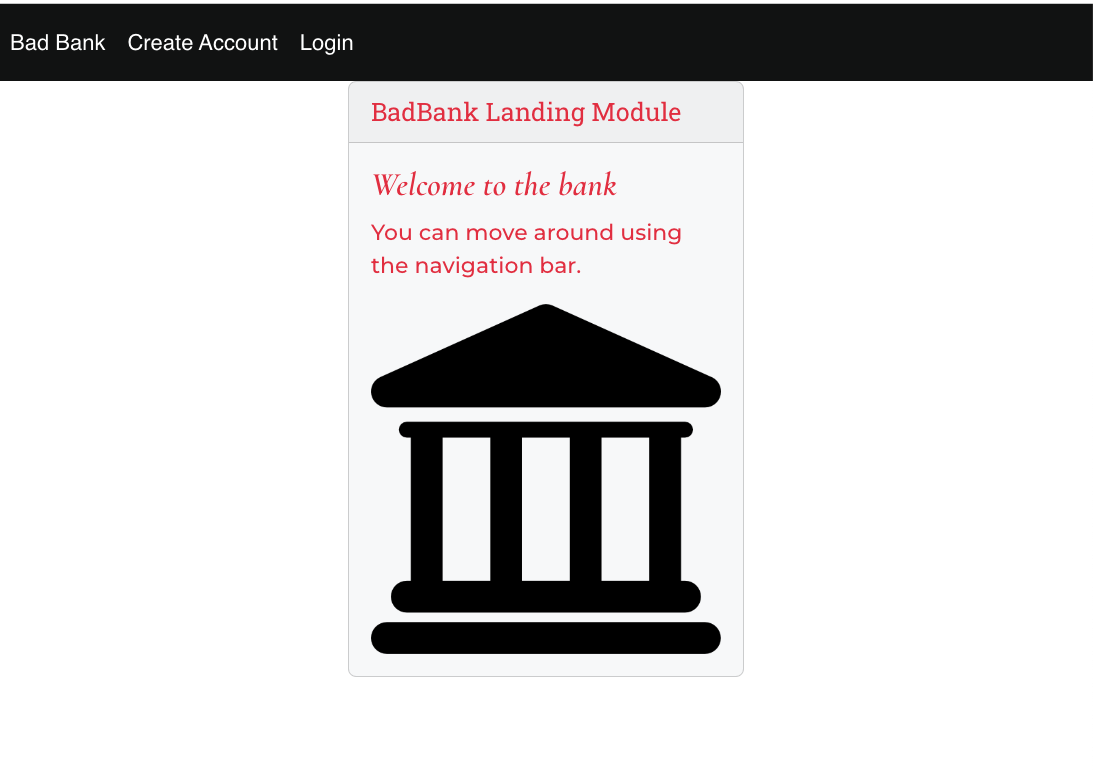 Full Stack Banking Application preview